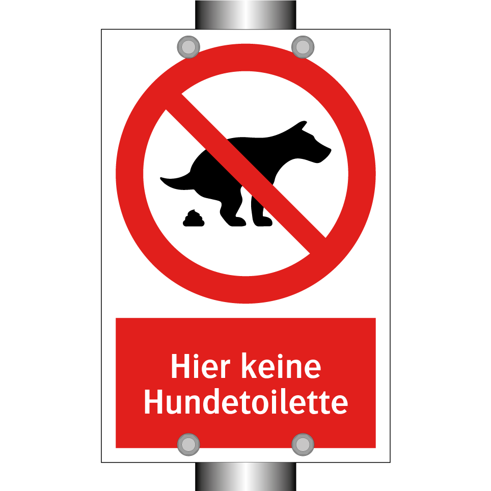 Hier keine Hundetoilette