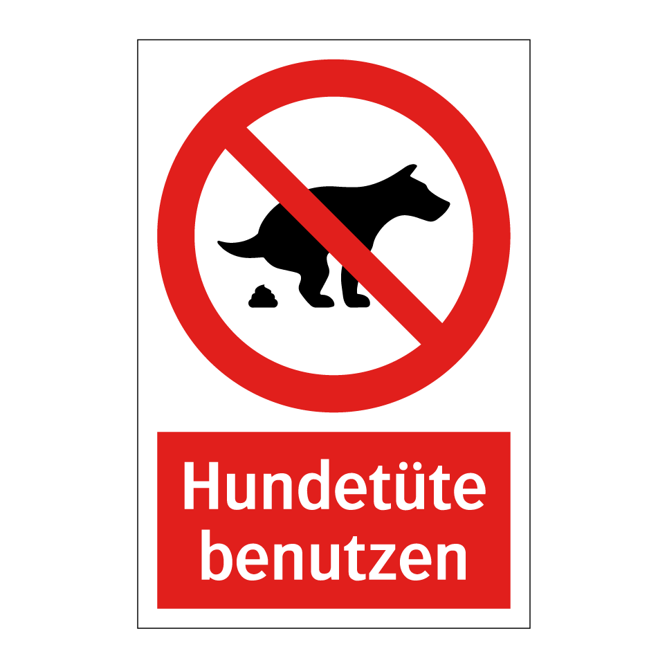 Hundetüte benutzen