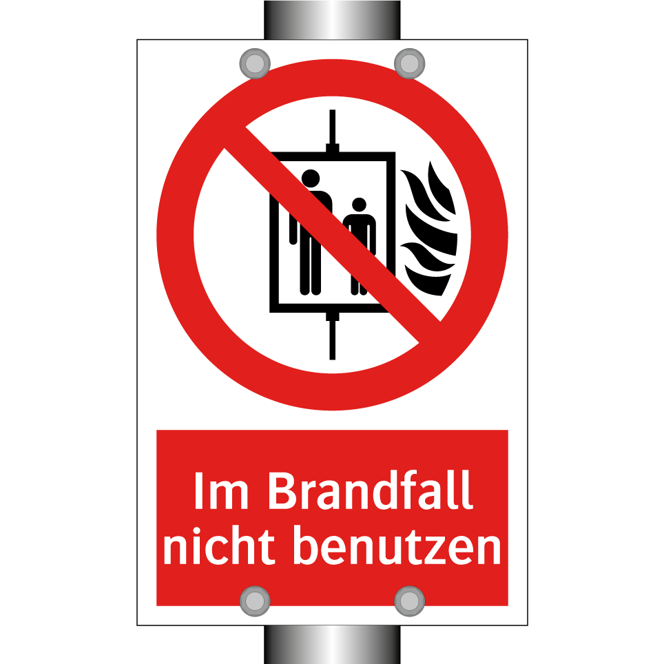Im Brandfall nicht benutzen