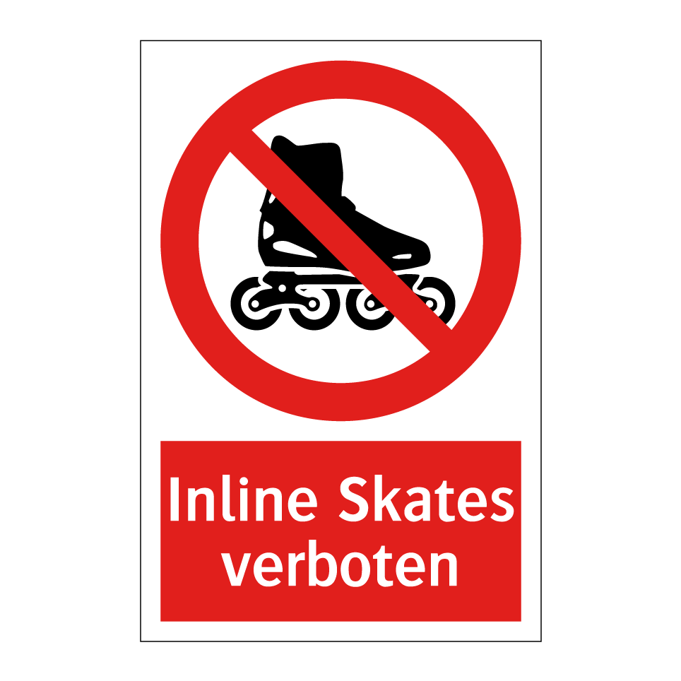 Inline Skates verboten