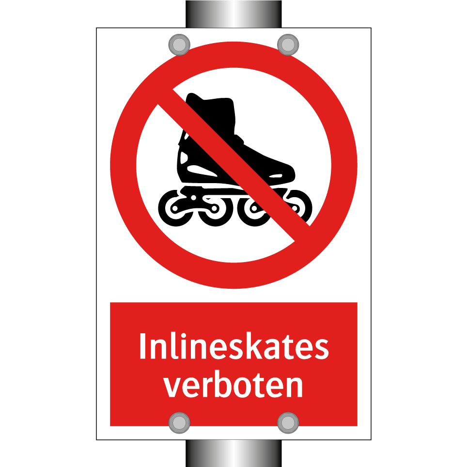 Inlineskates verboten