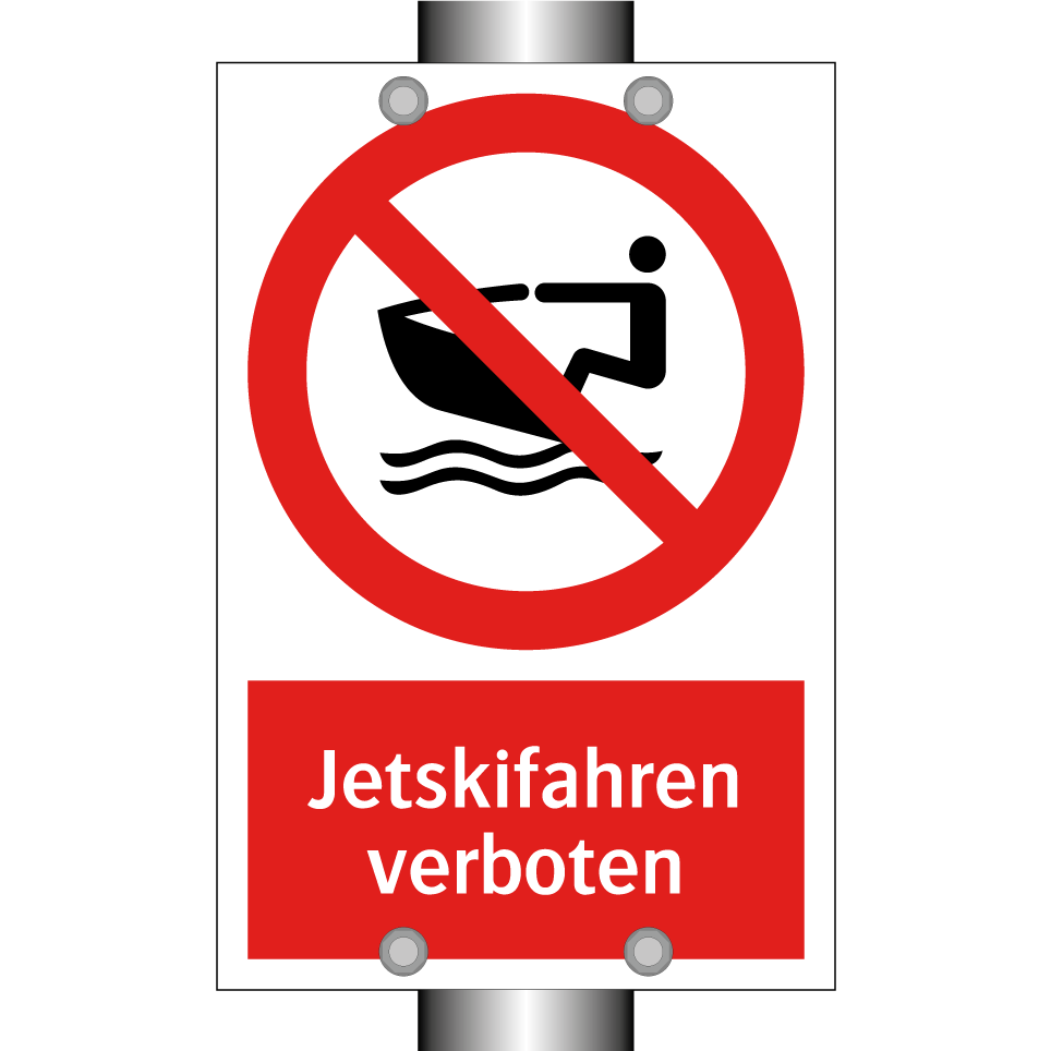 Jetskifahren verboten