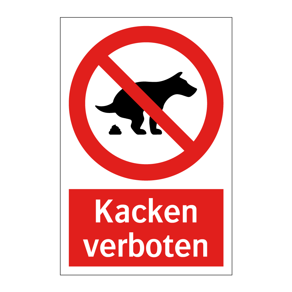 Kacken verboten