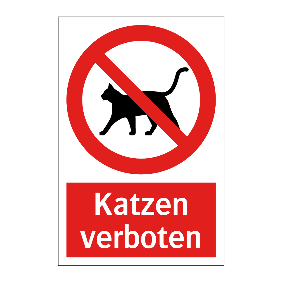 Katzen verboten