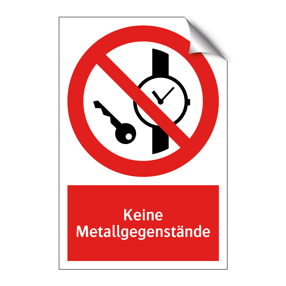 Keine Metallgegenstände