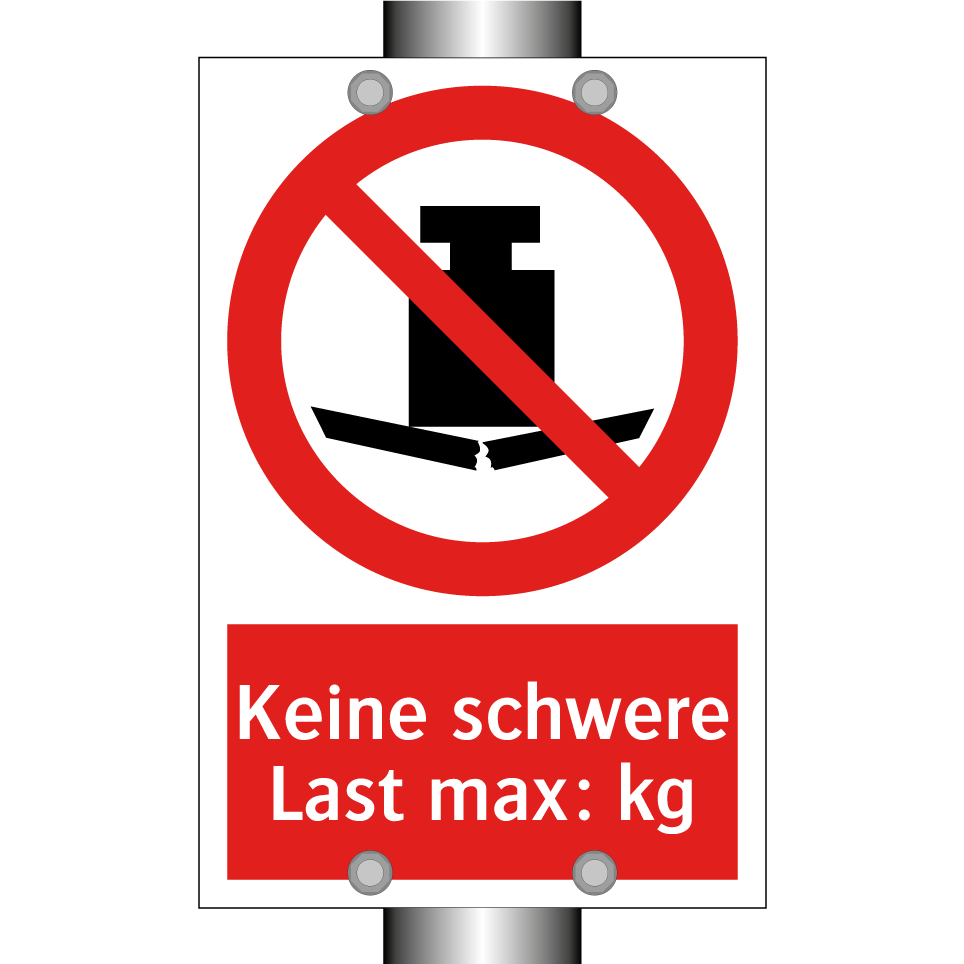 Keine schwere Last max: kg