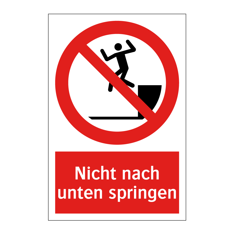 Nicht nach unten springen