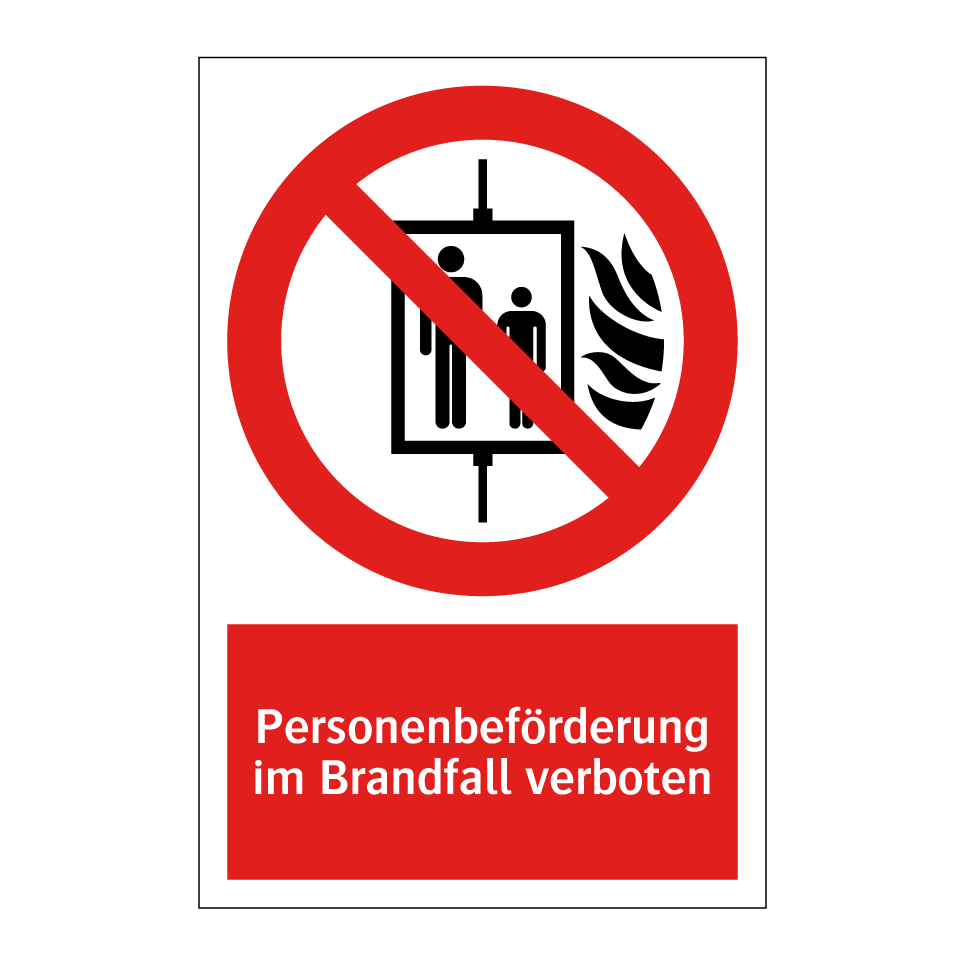 Personenbeförderung im Brandfall verboten