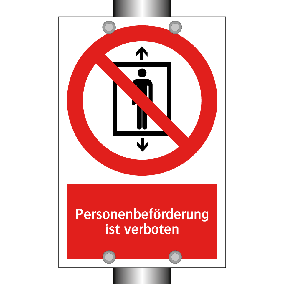 Personenbeförderung ist verboten