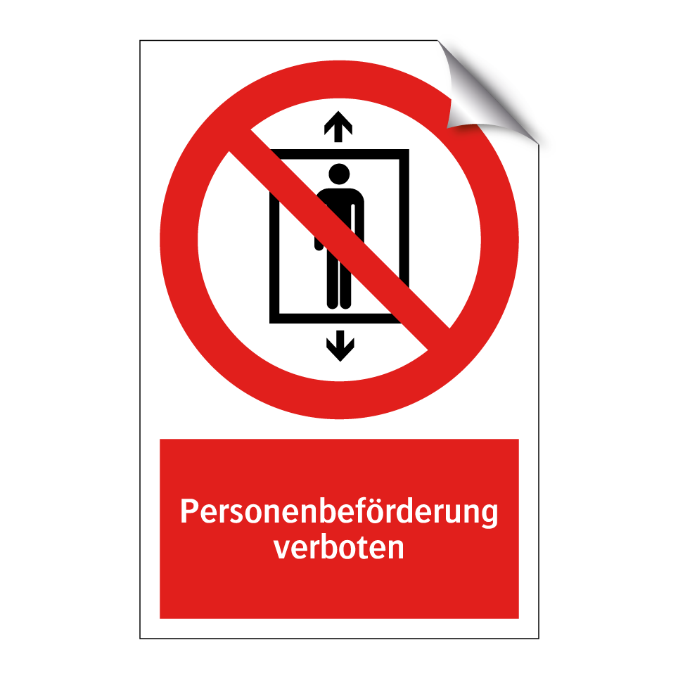 Personenbeförderung verboten