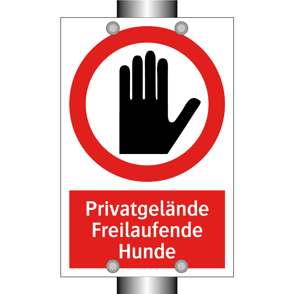 Privatgelände Freilaufende Hunde