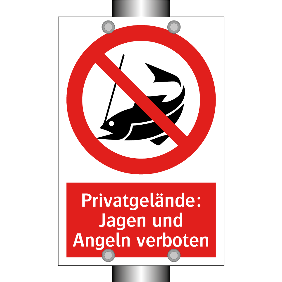 Privatgelände: Jagen und Angeln verboten