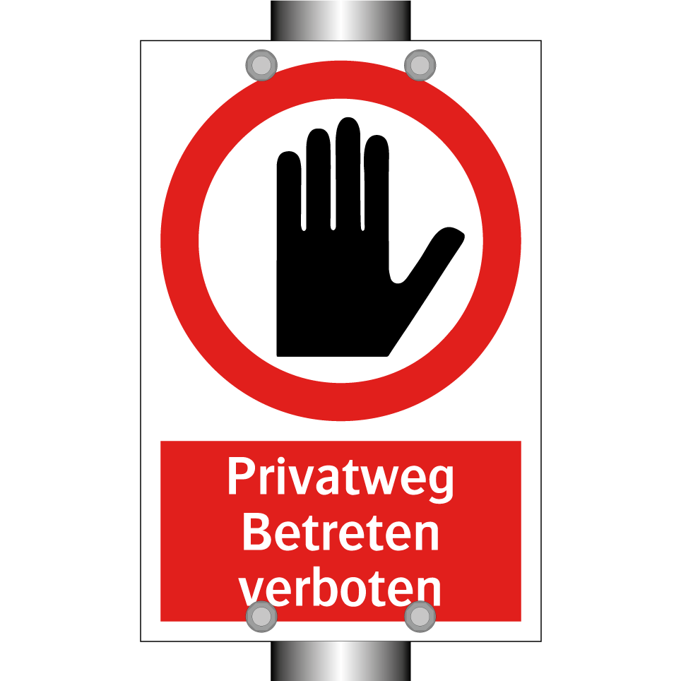 Privatweg Betreten verboten
