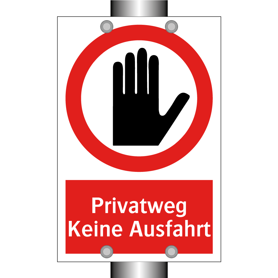 Privatweg Keine Ausfahrt