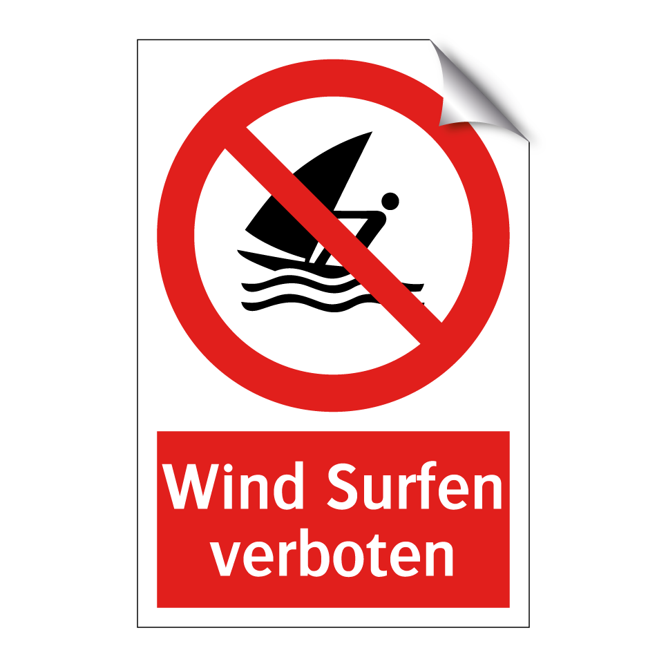 Wind Surfen verboten