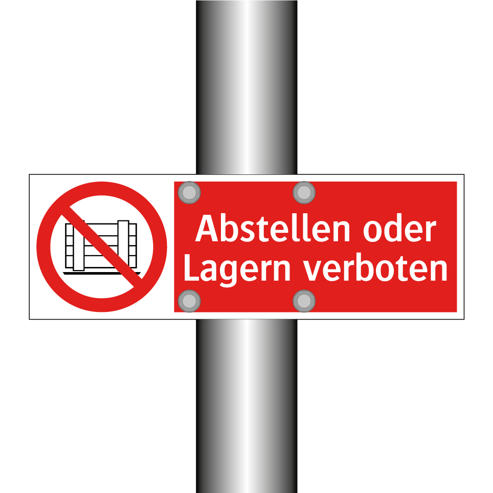 Abstellen oder Lagern verboten