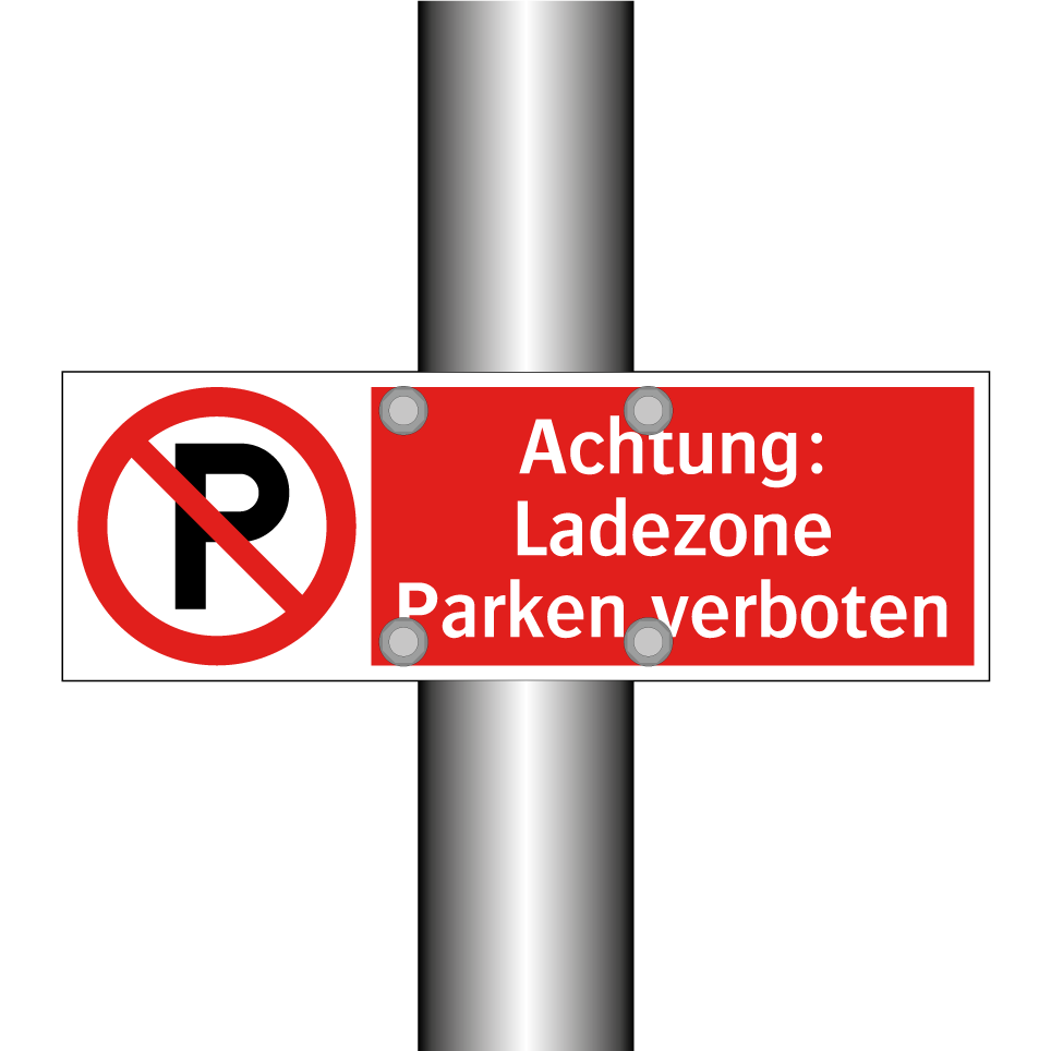 Achtung: Ladezone Parken verboten