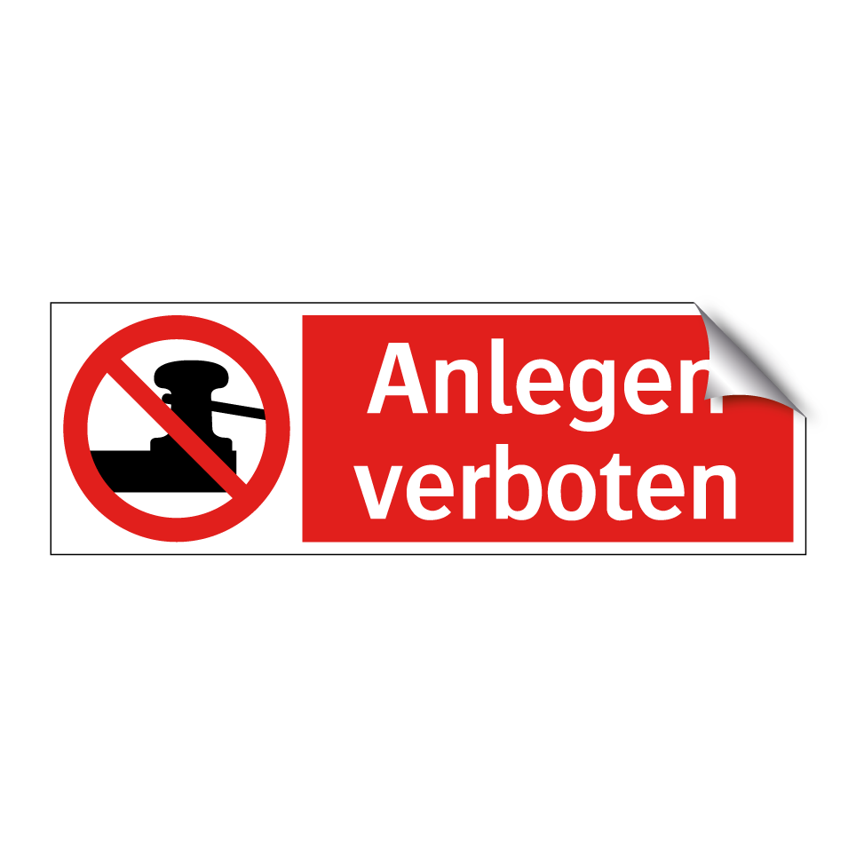 Anlegen verboten
