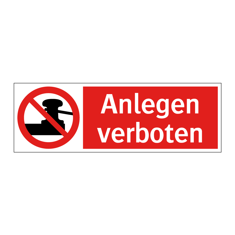 Anlegen verboten
