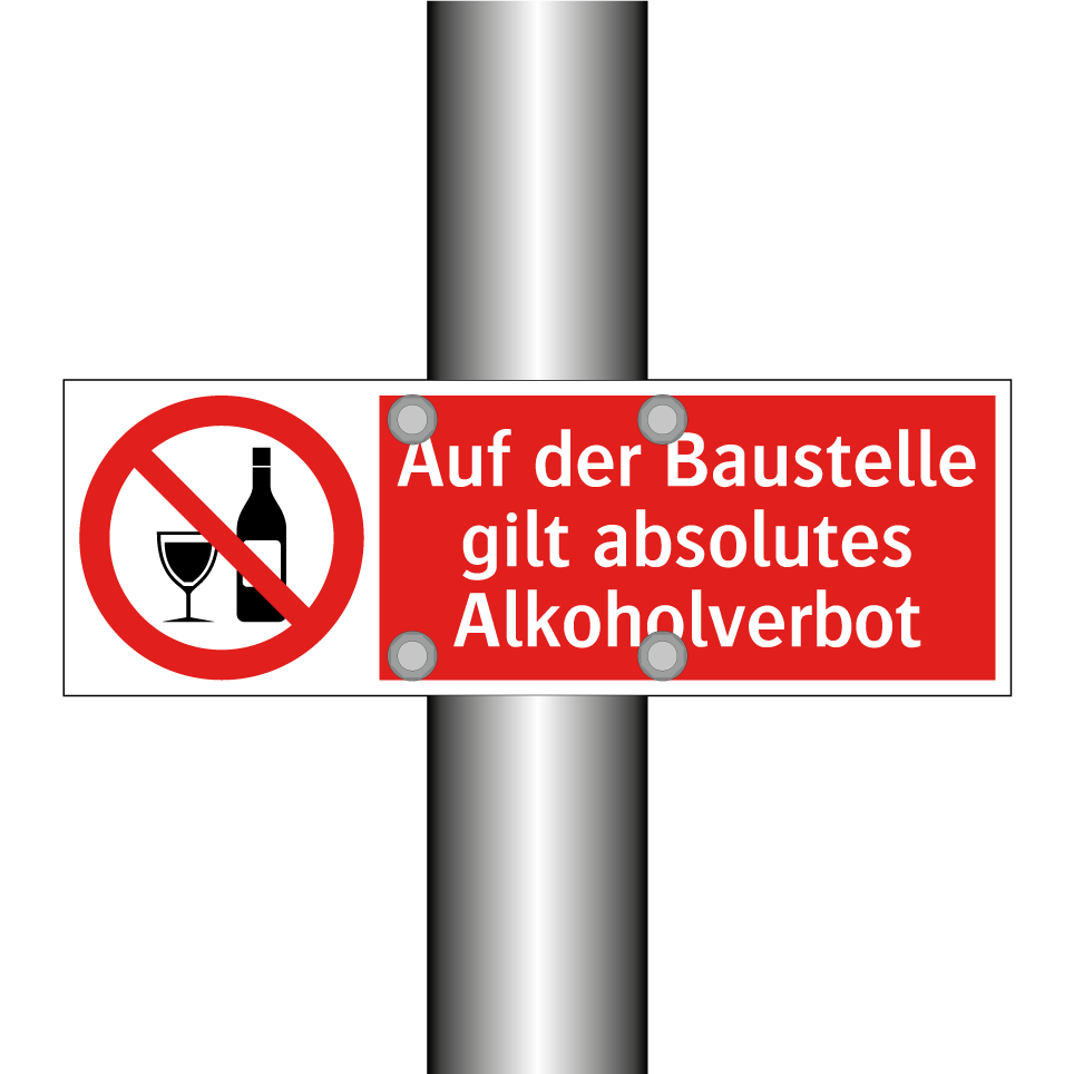 Auf der Baustelle gilt absolutes Alkoholverbot