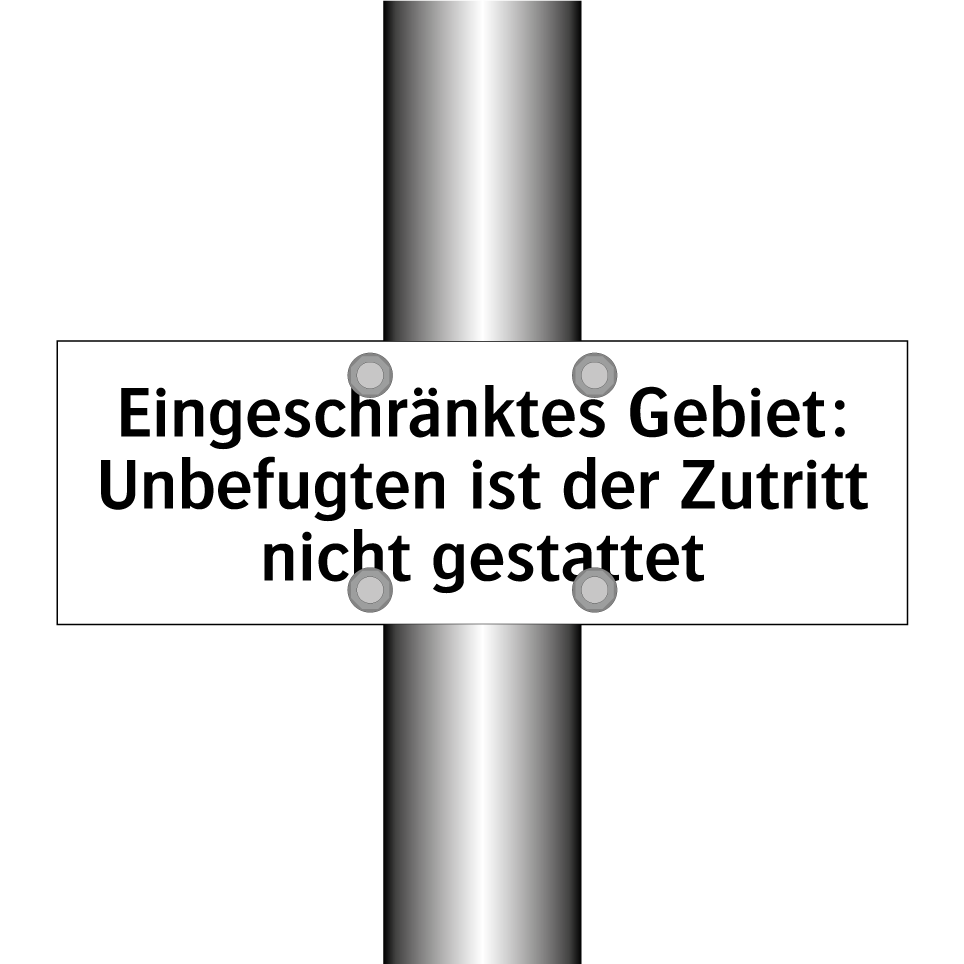 Eingeschränktes Gebiet: Unbefugten ist der Zutritt nicht gestattet