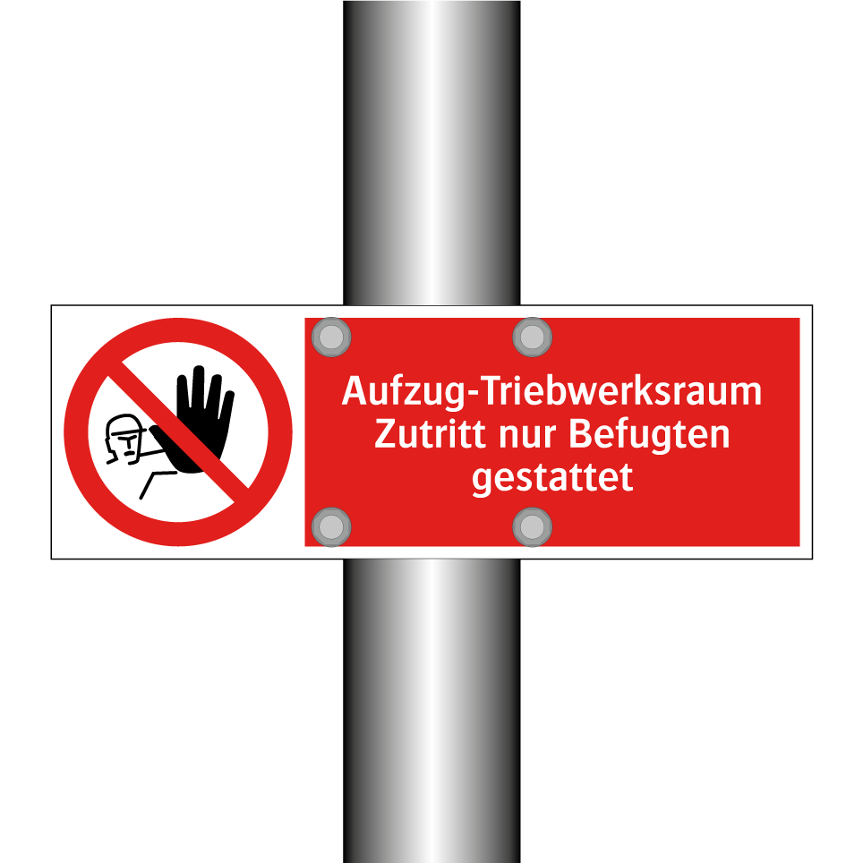 Aufzug-Triebwerksraum Zutritt nur Befugten gestattet