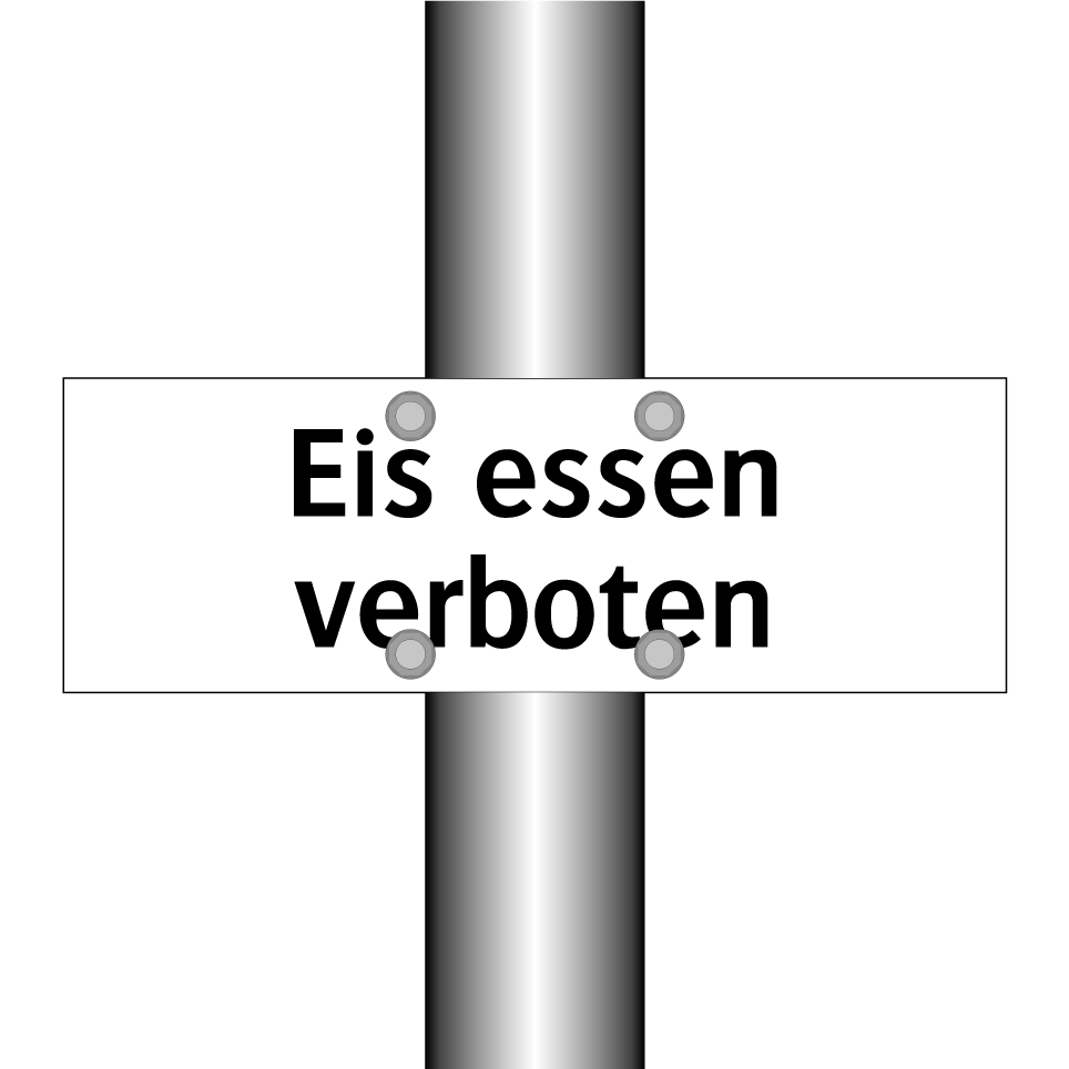 Eis essen verboten