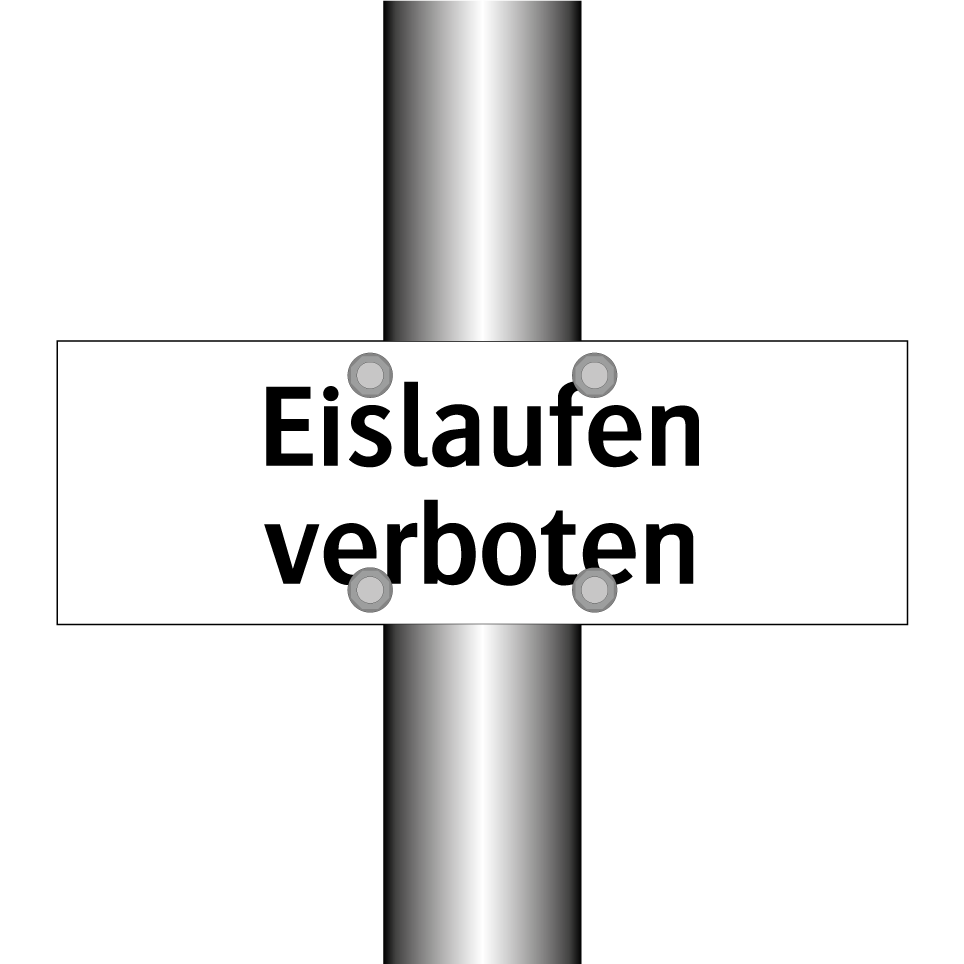 Eislaufen verboten