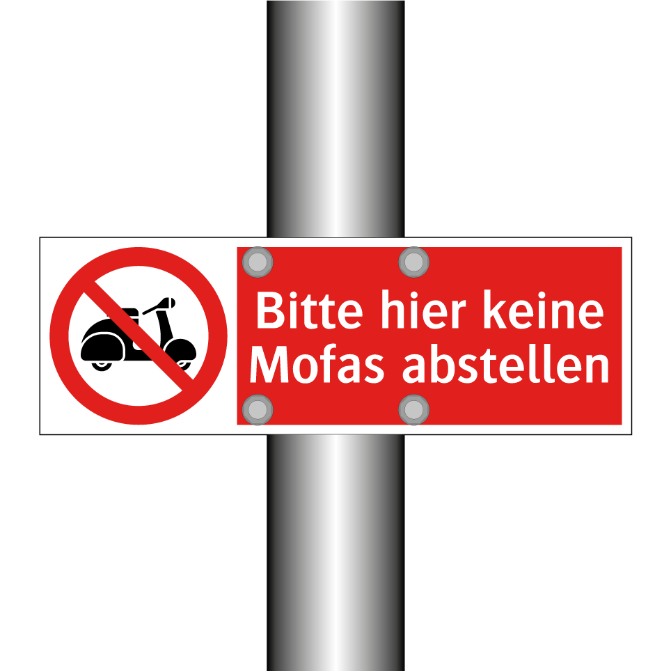 Bitte hier keine Mofas abstellen