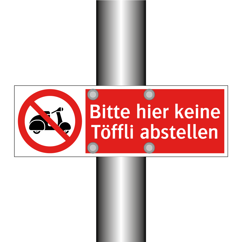 Bitte hier keine Töffli abstellen