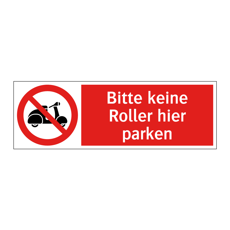 Bitte keine Roller hier parken