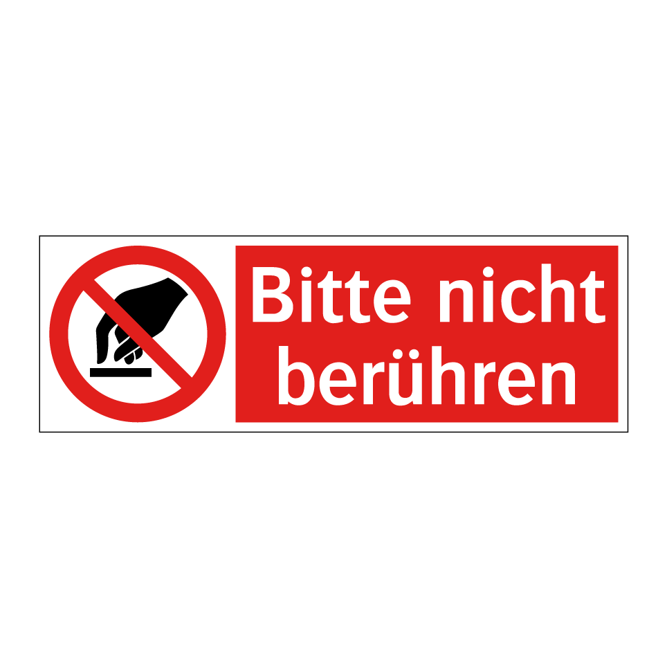 Bitte nicht berühren