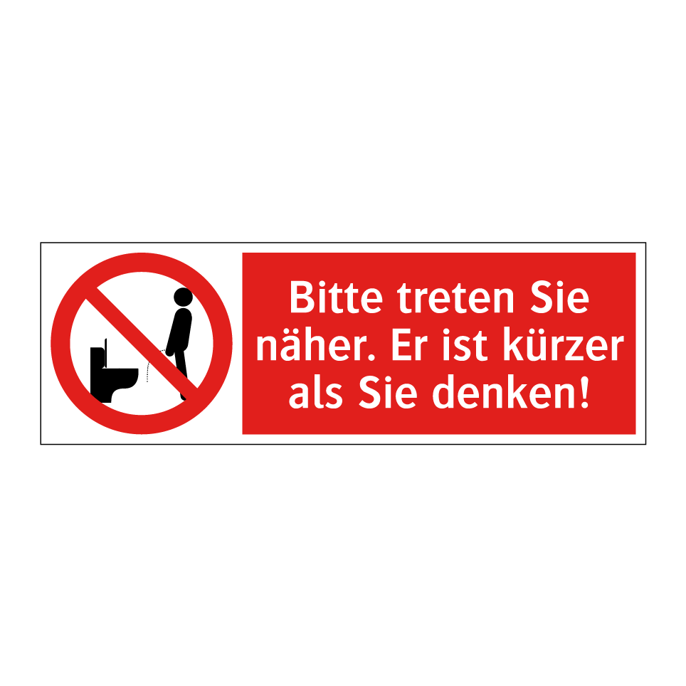 Bitte treten Sie näher. Er ist kürzer als Sie denken!
