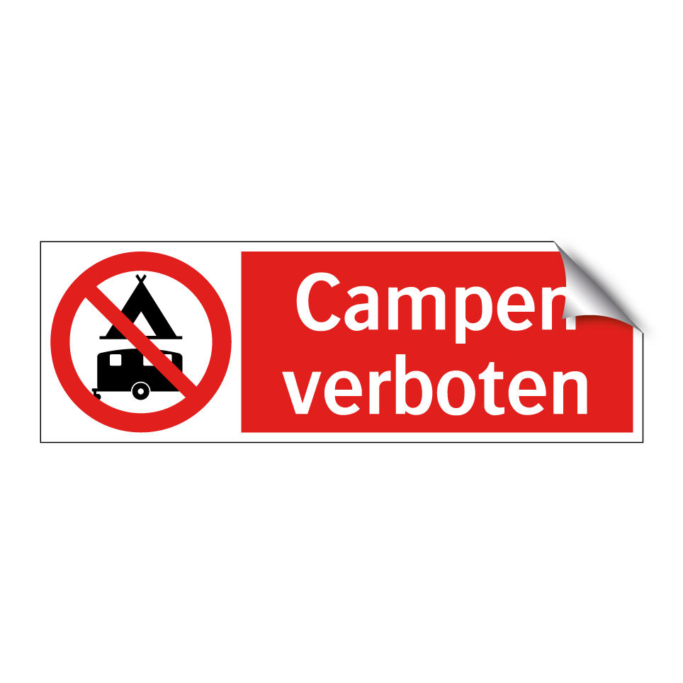 Campen verboten