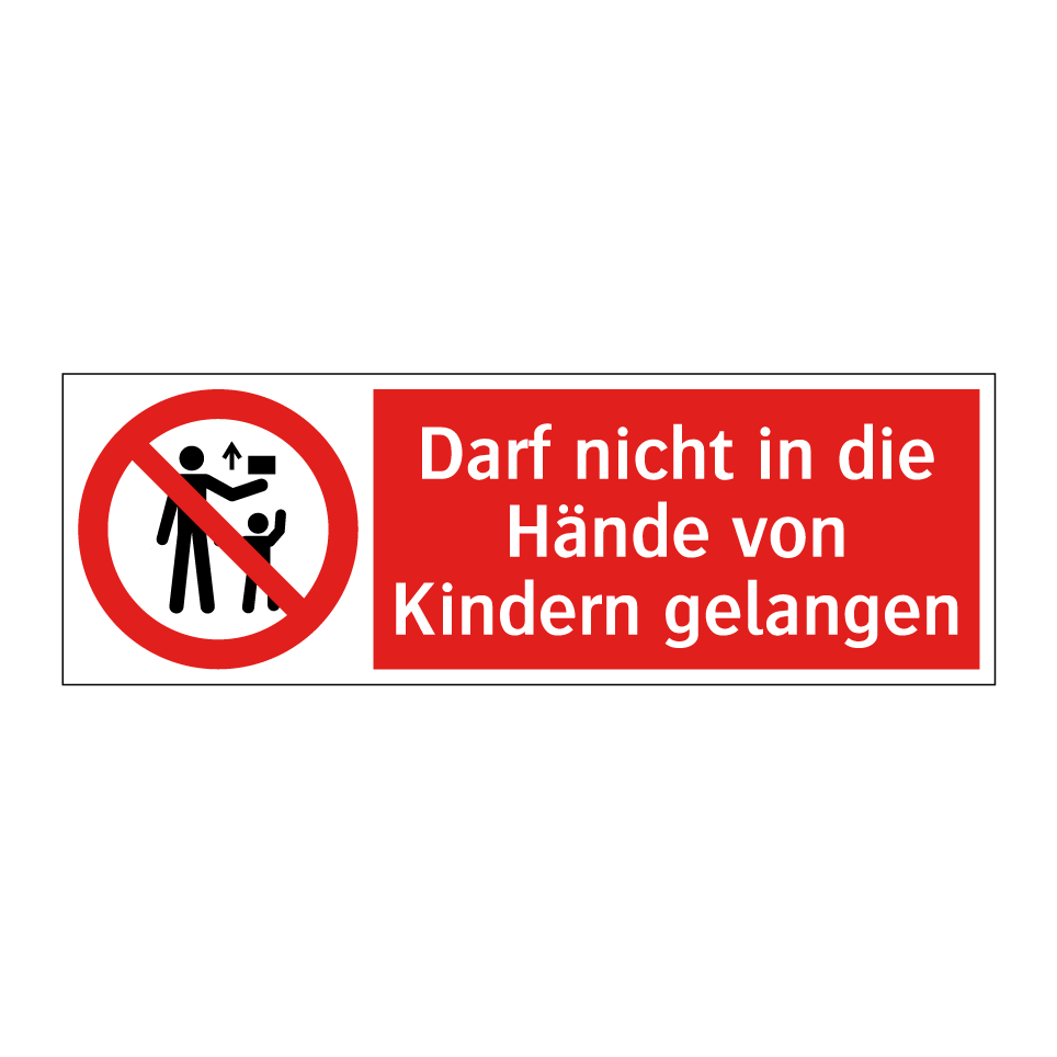 Darf nicht in die Hände von Kindern gelangen