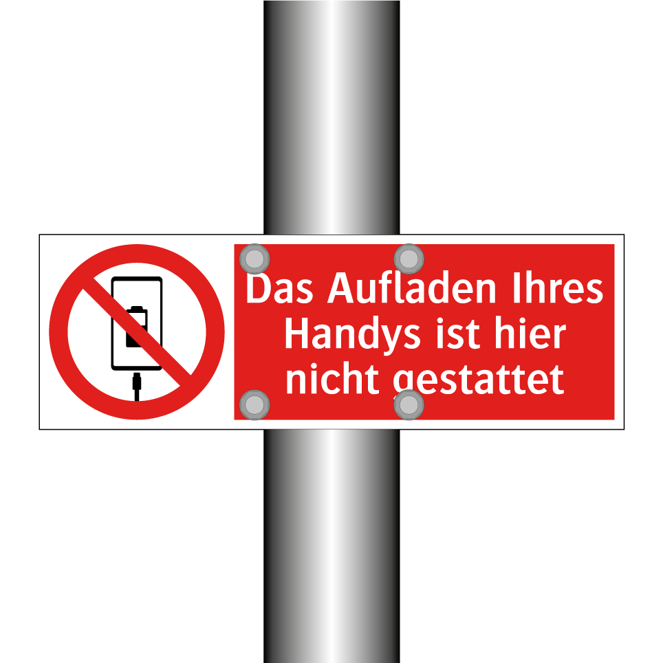 Das Aufladen Ihres Handys ist hier nicht gestattet