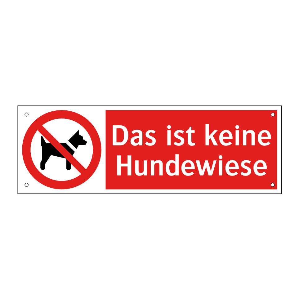 Das ist keine Hundewiese
