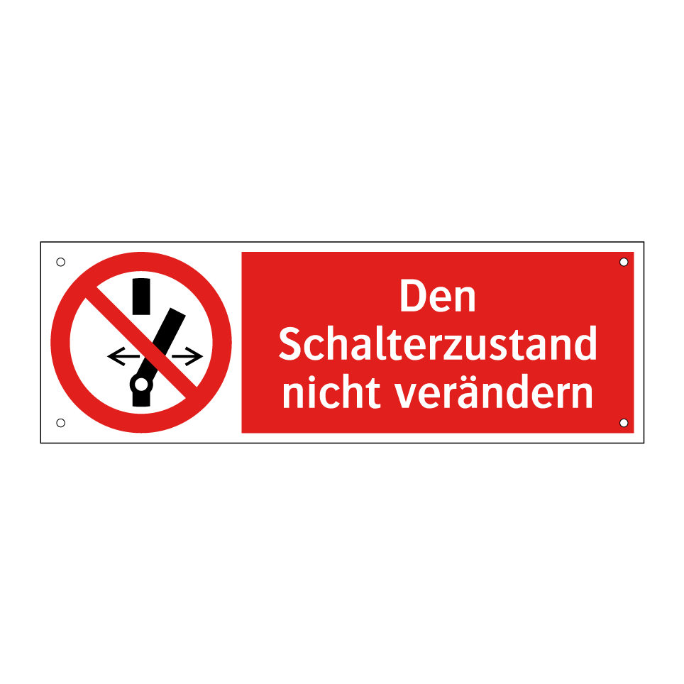 Den Schalterzustand nicht verändern