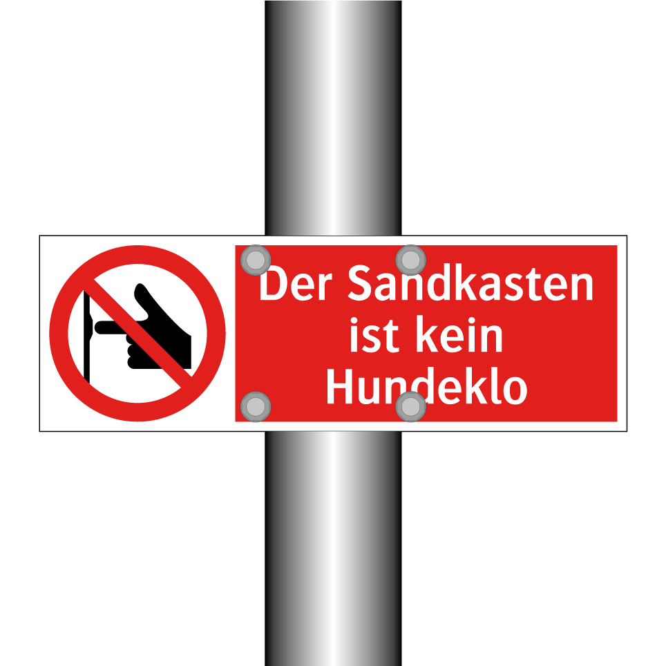 Der Sandkasten ist kein Hundeklo