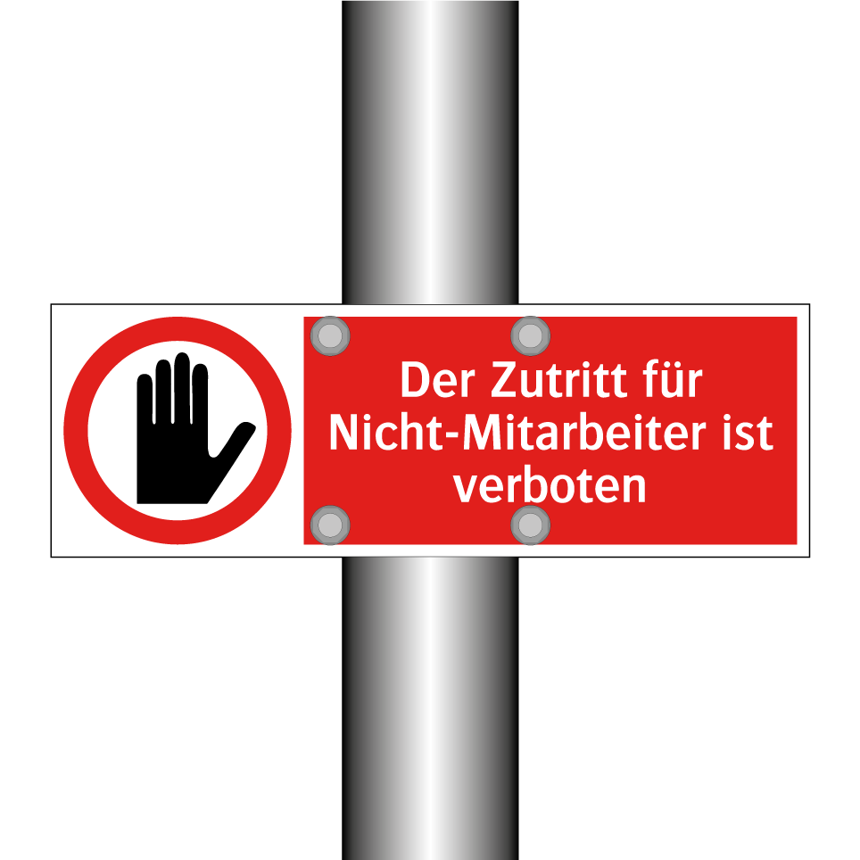 Der Zutritt für Nicht-Mitarbeiter ist verboten