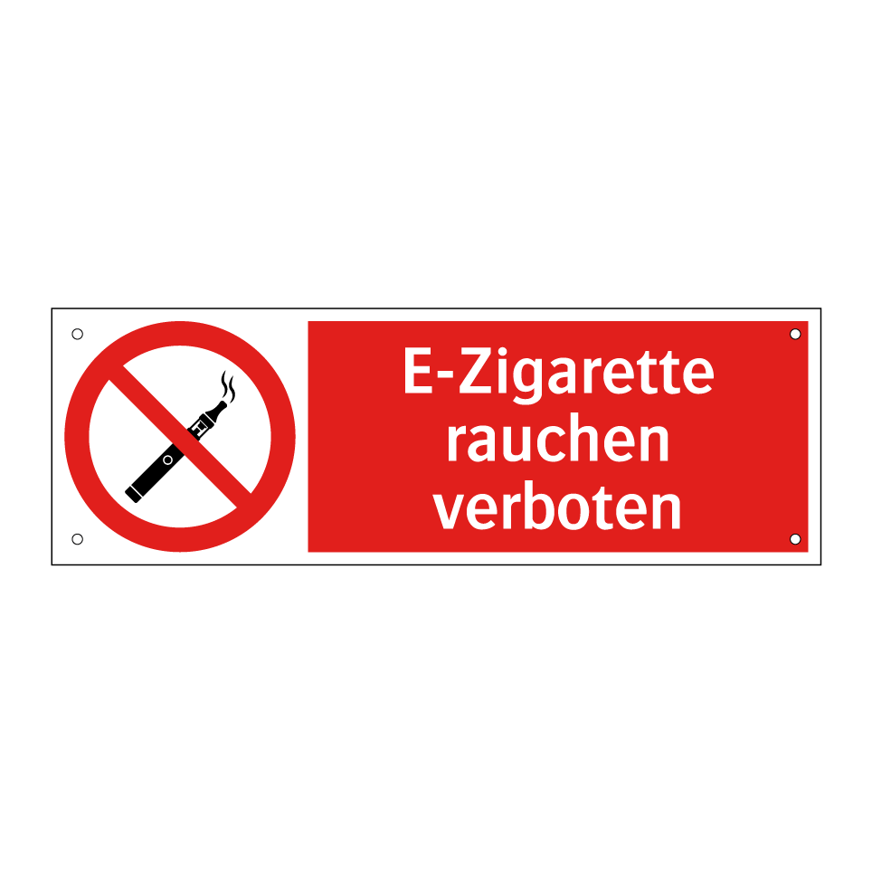 E-Zigarette rauchen verboten