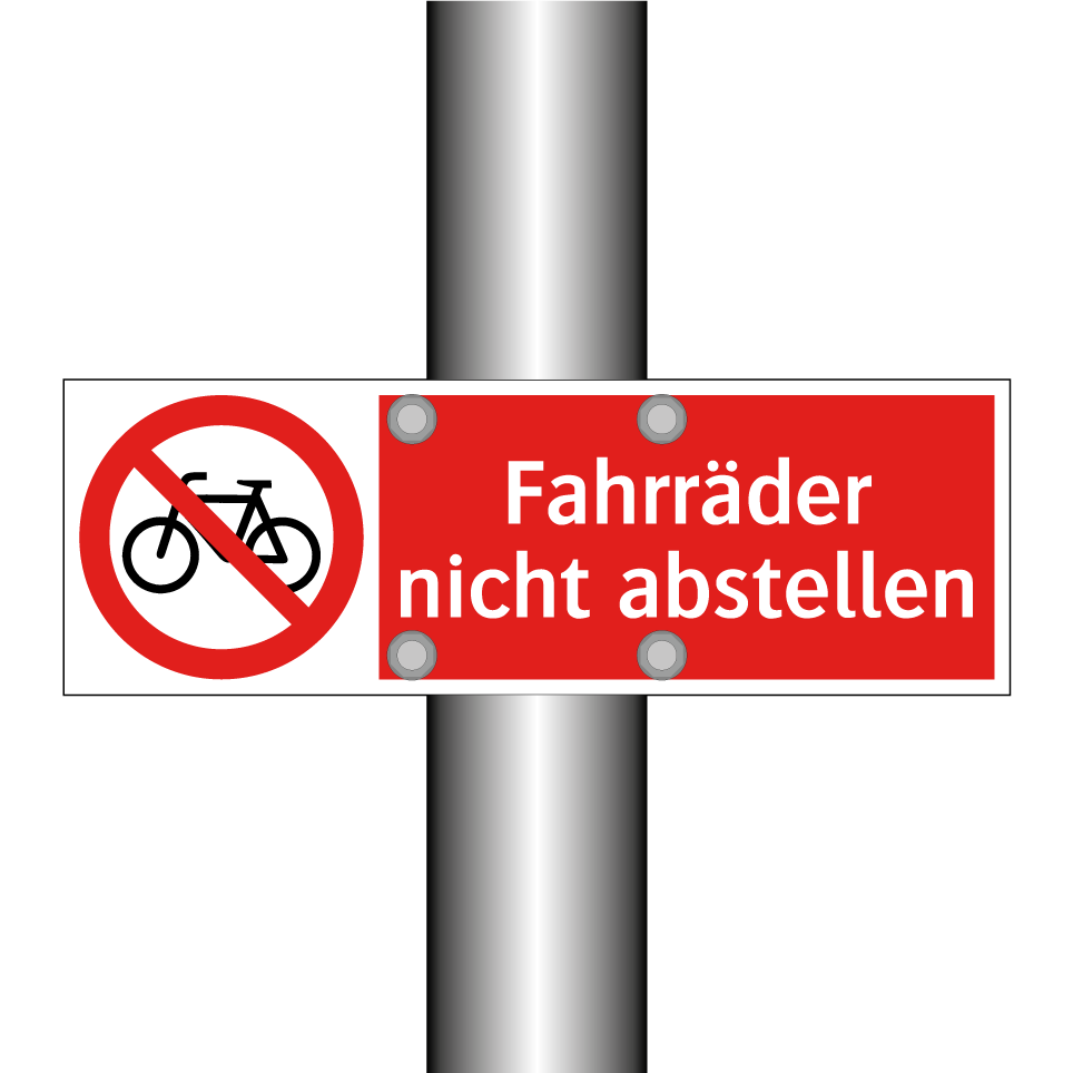 Fahrräder nicht abstellen
