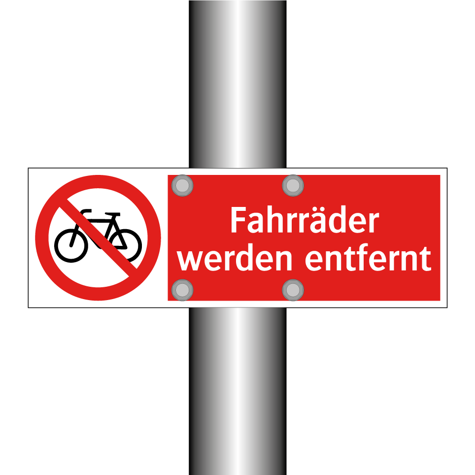 Fahrräder werden entfernt
