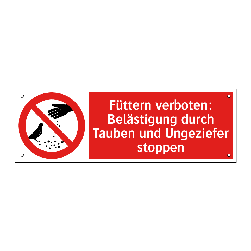Füttern verboten: Belästigung durch Tauben und Ungeziefer stoppen