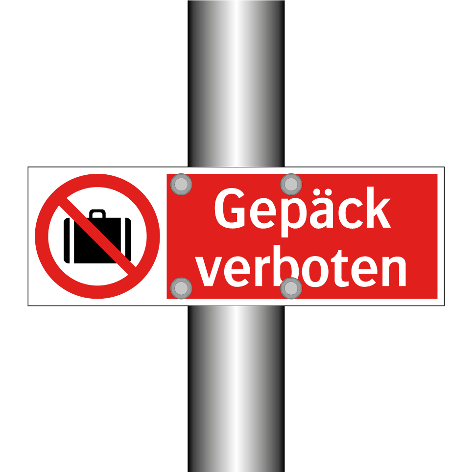 Gepäck verboten