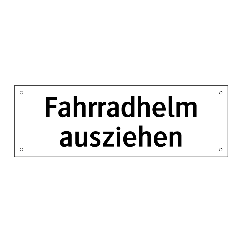 Fahrradhelm ausziehen