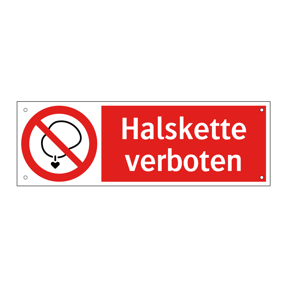 Halskette verboten