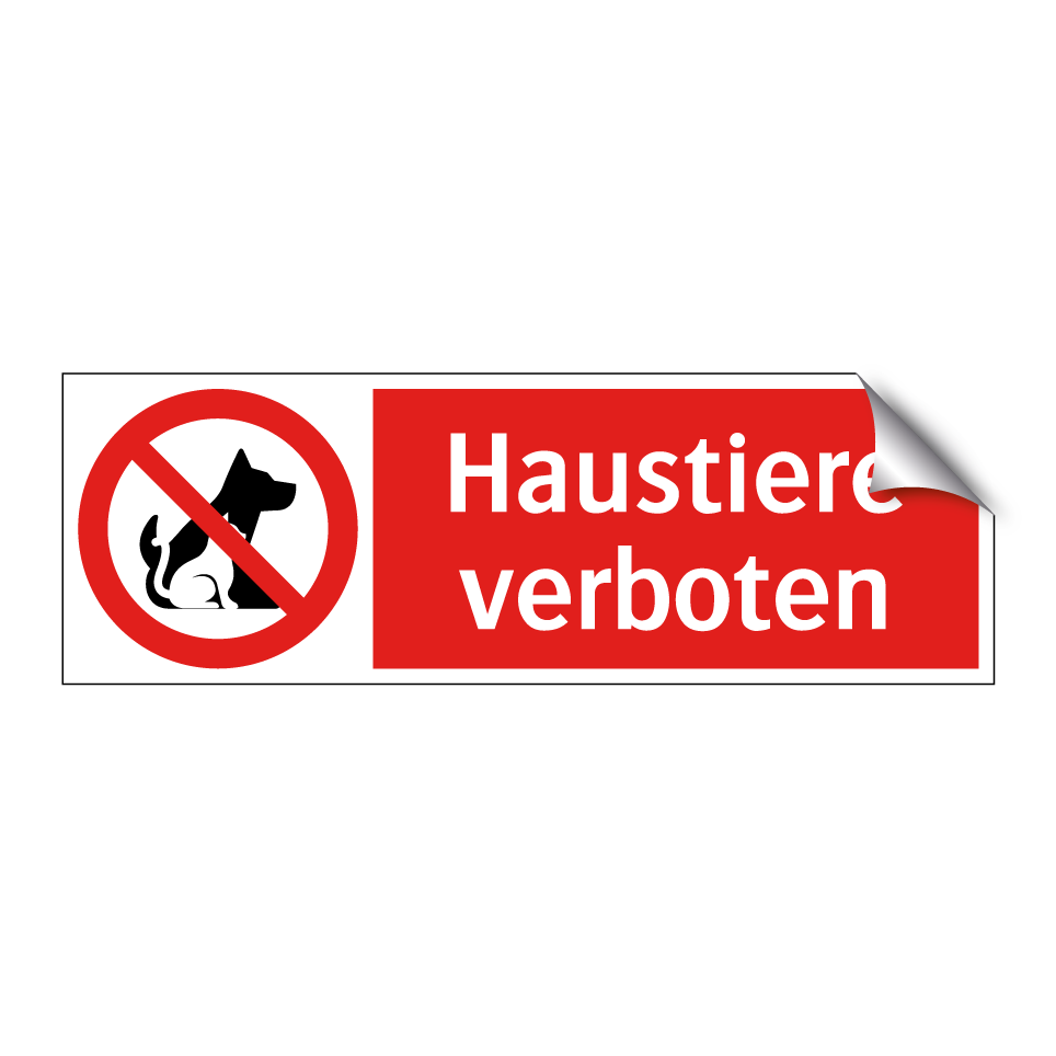 Haustiere verboten