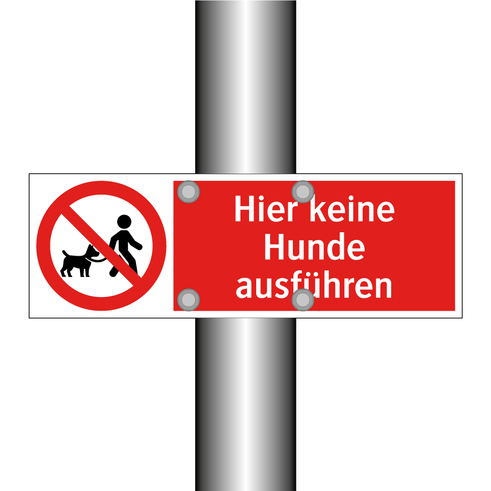 Hier keine Hunde ausführen