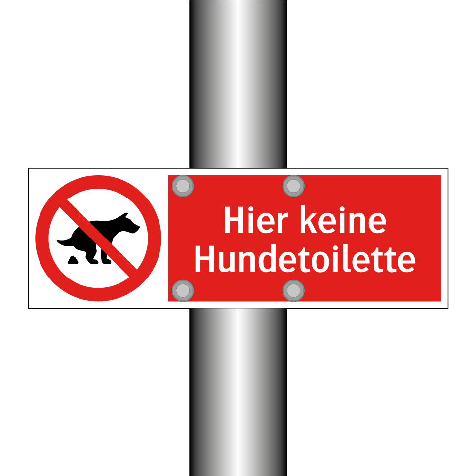 Hier keine Hundetoilette